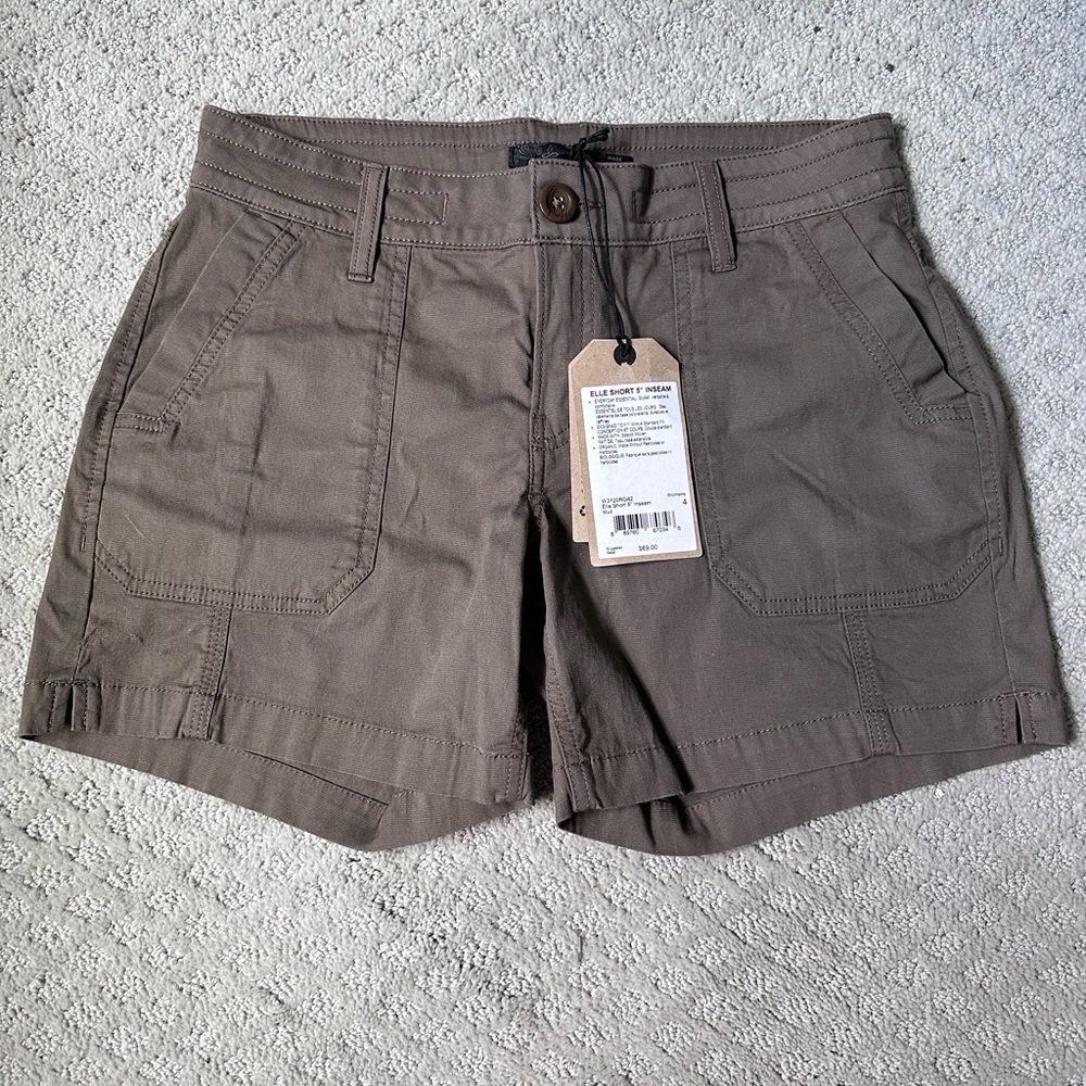 Prana Elle Short 5” Inseam, size 4